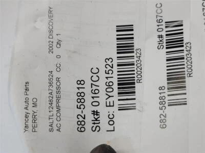 Compresor de aire acondicionado usado se adapta a: Land Rover 2002 de VIN 410482 grado B Foto 1 de 4