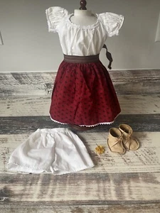 American Girl Doll JOSEFINA Classic Meet Outfit w Shoes Sash Hair Flowers 2005 - Picture 1 of 24