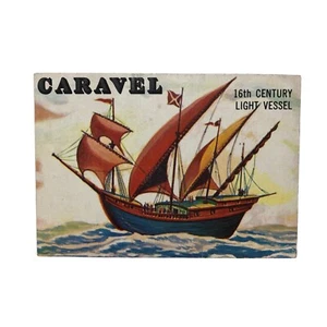 VTG 1955 Topps Rails and Sails # 134 Caravel 16th Century Light Vessel - Picture 1 of 7
