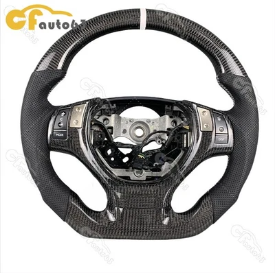 Volante de fibra de carbono para Lexus ES250 ES300h ES350 GS RX 13+ con moldura CF Foto 1 de 2