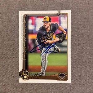 COLIN REA Signed Autographed 2025 Topps Series 1 One Card MIL Cubs Brewers #75 - Picture 1 of 1