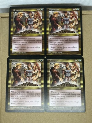 Reparations X 4  Mirage Mtg Magic the Gathering LP - Image 1 of 4