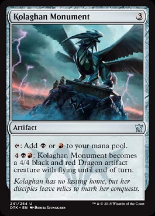Kolaghan Monument -Foil Near Mint MTG Dragons of Tarkir - Image 1 of 1