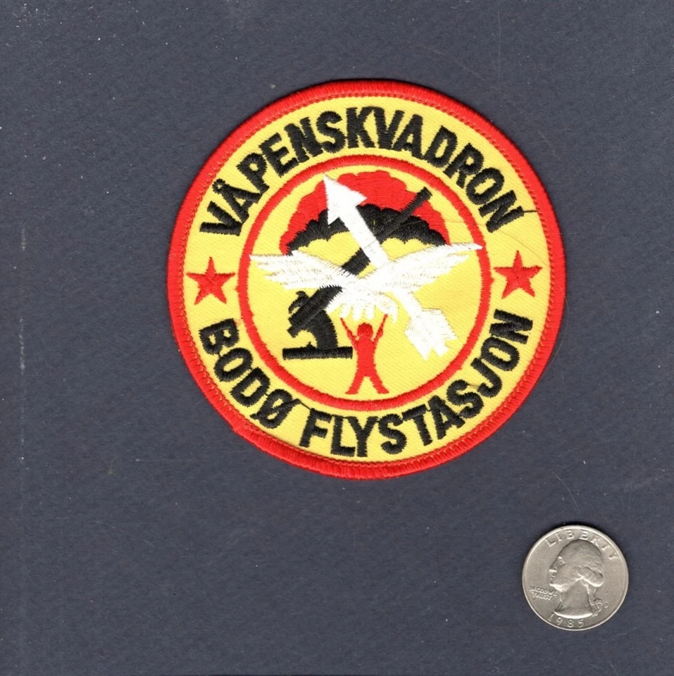 Aigle Escadron BODO MAS Station Aérienne F-16 Falcon RNoAF Patch - Photo 1/1