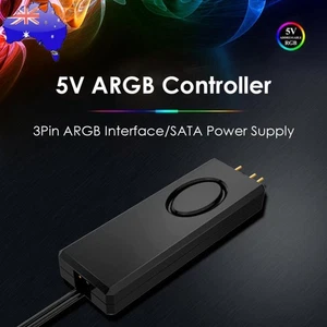 Desktop Chassis Fan LED Lighting SATA Pin Power Supply 5V ARGB Controllers - Zdjęcie 1 z 8