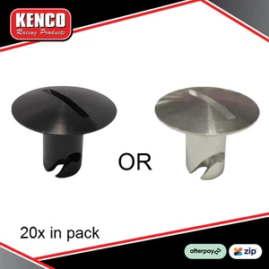 Kenco DZUS Quarter Turn 13/36" x .550" | Silver or Black | Oversized Head | 2... - Picture 1 of 1