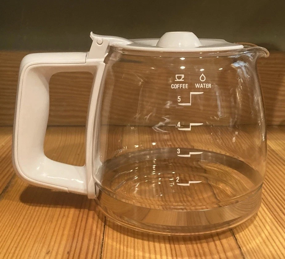 Cafetera Capresso 5 Tazas Modelo 426 Repuesto, Jarra y Tapa Borde Blanco Foto 1 de 4