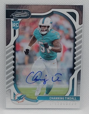 2022 Absolute Channing Tindall RC Auto #152 Dolphins  - Image 1 of 2