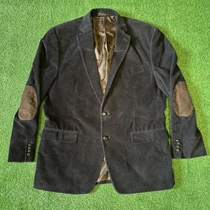 Lauren Ralph Lauren Corduroy Sport Jacket mens Sz 42R Blue 100% Cotton Blazer - Picture 1 of 12
