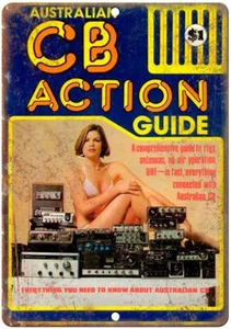 CB Action Guide CB Radio, HAM Radio Vintage Reproduction Metal Sign D09 - Picture 1 of 2