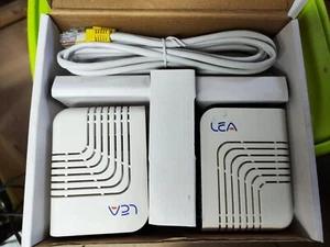 Lea NetPlug 200 V+ Euro Powerline adattatore estensione rete estensione LAN - Afbeelding 1 van 6