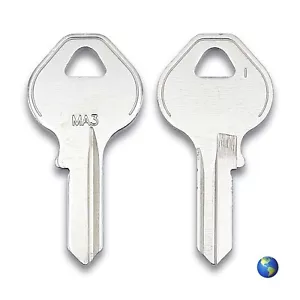 Llaves en blanco MA3 para varios candados de Master Lock (2 llaves) - Imagen 1 de 2