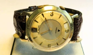 Orig. Henry Ford Jaeger LeCoultre Memovox Herren Armbanduhr Alarm Cal. 814 - Picture 1 of 14