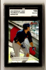 Bradley Zimmer 2016 Bowman's Best Refractor #TP-8 SGC Pristine Gold Label POP:1 - Picture 1 of 2
