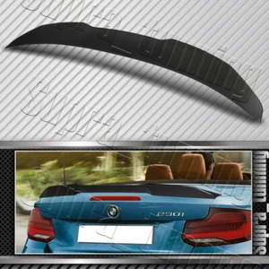 W-Power Primer Black Trunk Spoiler Fit 2015-2021 BMW 2-Series F23 Convertible - Picture 1 of 5