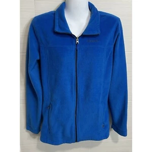 Columbia Fleece Jacket Youth XL 18/20 Blue Full-Zip Pockets Outdoor Play Logo - Picture 1 of 7
