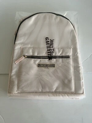 JEAN PAUL GAULTIER BACKPACK White Cream Colored Bag New Fragrance Perfume Promo - Image 1 of 2
