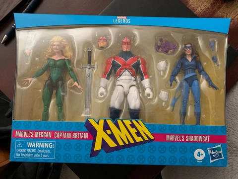 Marvel Legends Hasbro X-Men Series Excalibur Shadowcat Meggan Captain Britain Cover