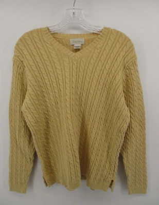 Studio Works Large Long Sleeve V Neck Cable Knit Sweater - Image 1 of 4