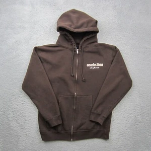 Encinitas Surfboards Hoodie Mens Small Brown California Zip Surfer Sweatshirt - Picture 1 of 10