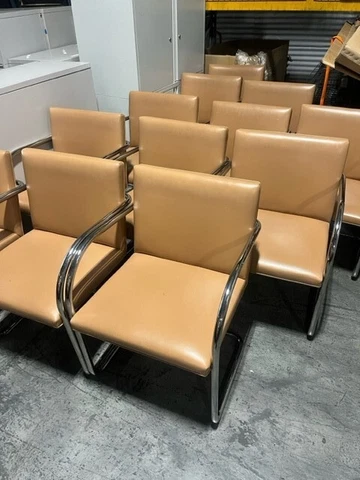Knoll Mies van der Rohe Brno chair Knoll International, USA 1980 SET OF 15 Cover
