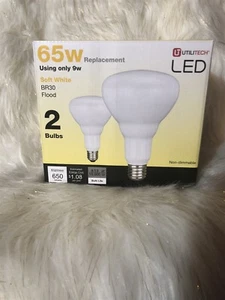 Lot of 2! 65W SOFT WHITE br30 FLOOD 2PK 0777485 - Picture 1 of 2