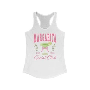 Margarita Social Club Est. 1982 Women's Ideal Racerback Tank - Picture 1 of 3