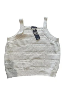 M&S Collection Women’s Crochet Cropped Tank Top New XL - Picture 1 of 7