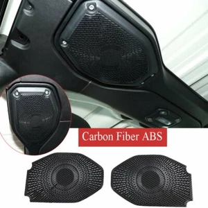 Carbon Fiber ABS Roof Speaker Net Cover For Jeep Wrangler JL JT Gladiator 2018+ - Foto 1 di 9