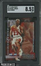 1997-98 NBA Hoops Dish N Swish #5 Michael Jordan Bulls HOF SGC 8.5 NM-MT+
