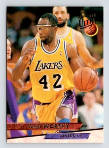 1993 Fleer Ultra Card, #97 James Worthy Hall of Fame, Lakers No. 42 retired - Picture 1 of 3