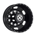 1 New 22.5X8.25 American Racing ATX AO402 Indy Black Milled Rear 10X11.25 ET-167