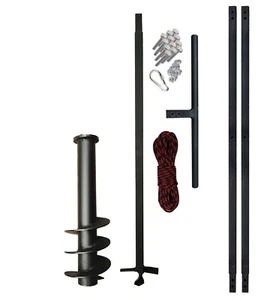 Barrena manual PWSAM de 4 3/4 pulgadas de diámetro/9-3/4 pies de profundidad pozo de agua barrenadora de tierra - Imagen 1 de 5