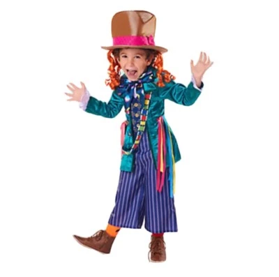 Disney Store Alicia en las Maravillas y Sombrerero Loco Disfraz Halloween Niños 5/6 Unisex Nuevo Foto 1 de 4