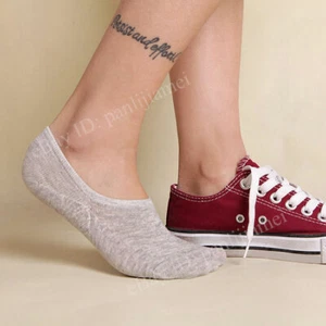 10 Pair Women Loafer Boat Invisible No Show Nonslip Liner Low Cut Cotton Socks Q - Picture 1 of 15