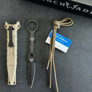 Benchmade 176BKSN SOCP Dagger Sand Sheath 440C Stainless Steel Fixed Blade Knife - Picture 1 of 8