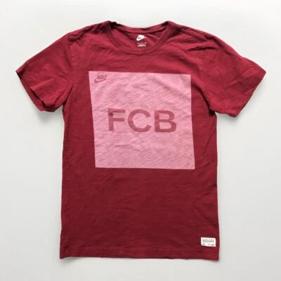Nike FC Barcelona FCB Men’s S T Shirt Red Soccer Futbol - Image 1 of 4