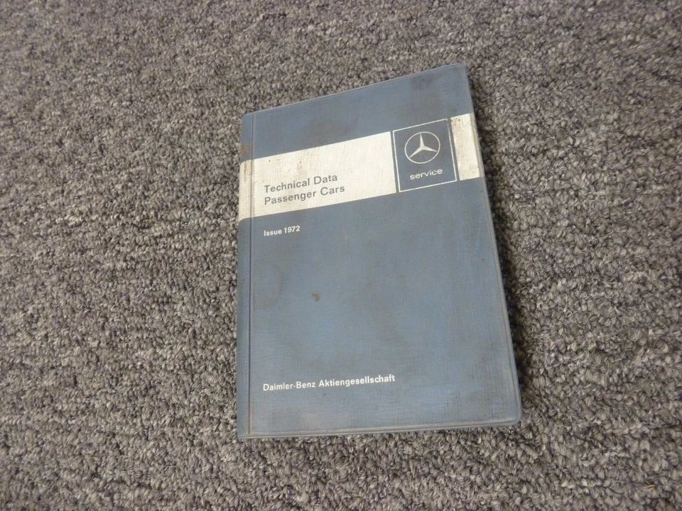 Mercedes Benz 280SE 280SEL 300SEL 1970-1972 3,5 6,3 manual de especificaciones de servicio Foto 1 de 1