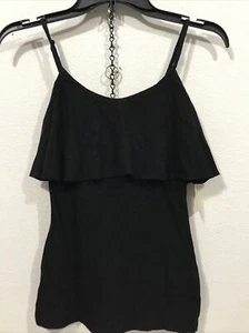 Decree Womens Tank Top Cami Size X Small Black (TW-3216) - Picture 1 of 5