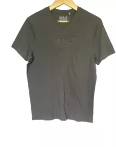 NEU Guess Los Angeles Herren Kurzarm T-Shirt gesticktes Logo schwarz Größe M - Bild 1 von 4