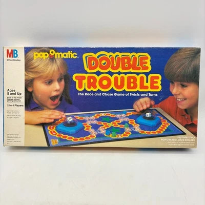 VINTAGE Double Trouble Pop-O-Matic Game COMPLETE Milton Bradley 1987 Kids - Image 1 of 4