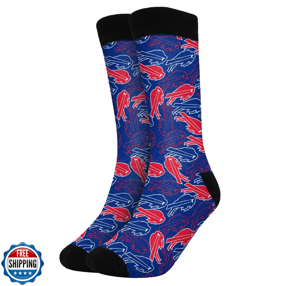 Calcetines FOCO Buffalo Bills NFL Logo Blast - S/M Foto 1 de 1