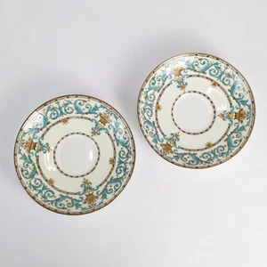 Juego de 2 platos platillos vintage años 40 Paragon England Adam 5,25" Bone China Royal - Imagen 1 de 6