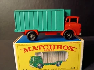 Matchbox #44C G.M.C. Refrigerator Truck 1967 Red/Turquoise Crisp Orig E4 Box - Picture 1 of 14