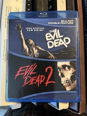 The Evil Dead & Evil Dead 2 Blu-ray Double Feature Sam Raimi Bruce Campbell Oop - Image 1 of 3