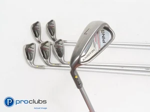 Left Handed PING KARSTEN 7-PW,UW,SW IRON SET Yellow Dot Regular Flex Graph +1/2" - Picture 1 of 6