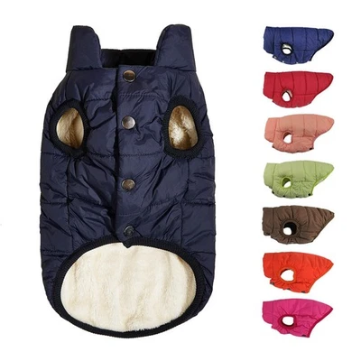 Winter Dog Jacket – Fleece-Lined Warm Coat for Small Dogs, Chihuahua, Bulldog - Image 1 of 4