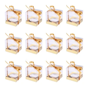 Individual Cupcake Containers, 12Pack Clear Cupcake Boxes Single Carrier - Picture 1 of 5