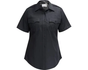 NWT FLYING CROSS LAPD Navy Hidden Zip S/S Uniform Shirt 192R78Z Women's NEW! - Picture 1 of 1