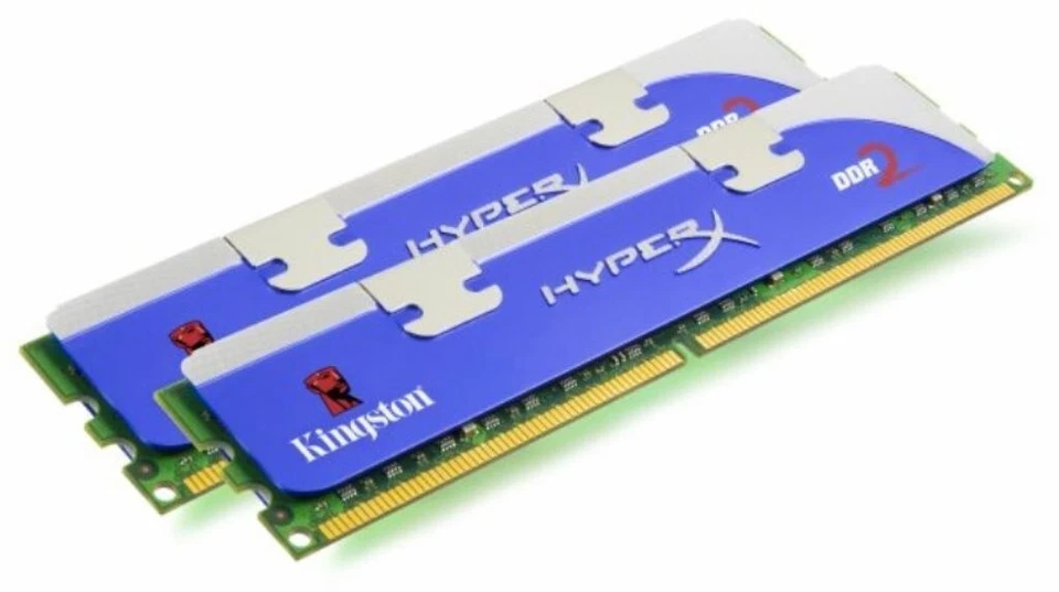 Kingston HyperX KHX8500D2K2/4G Kit 4 GB (2x2) PC2-8500U DDR2-1066 CL5 #7727 - Immagine 1 di 1